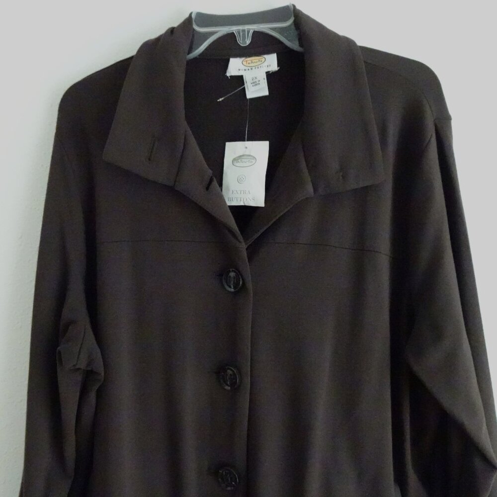 Talbots Button Front Top Overshirt Shacket Women'… - image 2